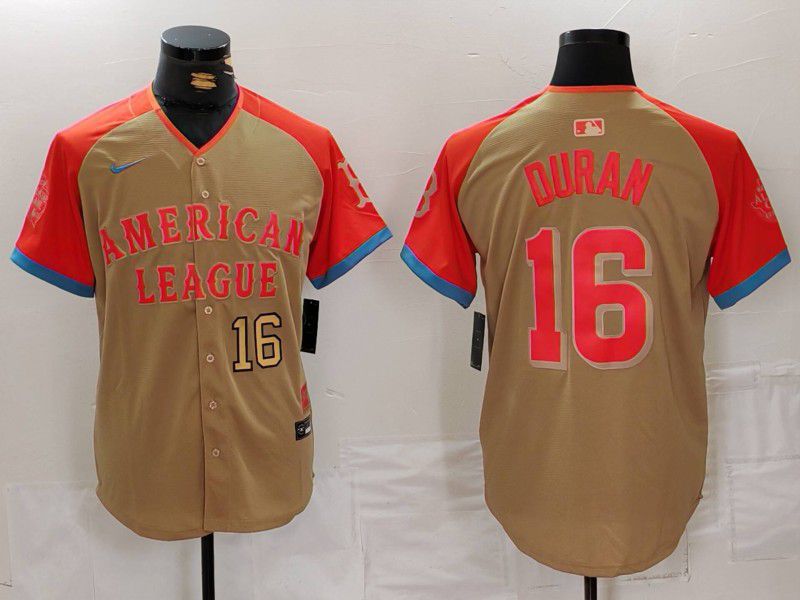 Men Boston Red Sox #16 Duran Orange All star 2024 Nike MLB Jersey style 5